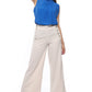 Mr.Joe Back Flap Pockets Wide Leg Pants