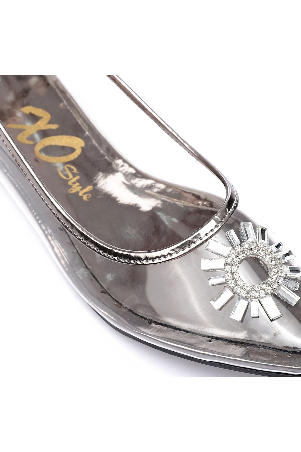 XO Style Classy Strass Detailing Flat Shoes