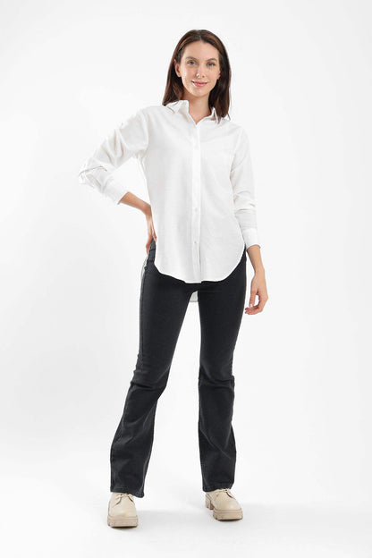 بنطال جينز واسع ذو 5 جيوب