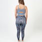 ATUM| Marble Printed Women's Leggings - Navy