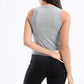 Carina Crew Neck Ribbed Top