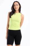 Carina Crew Neck Ribbed Top