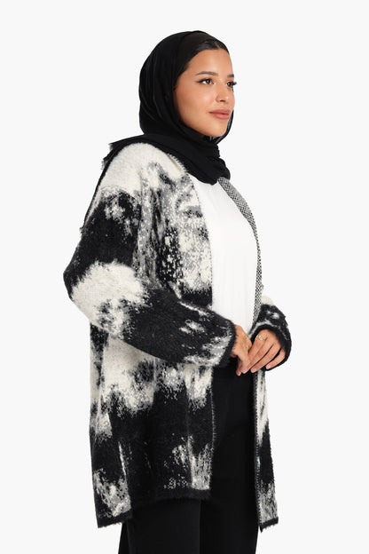 كارديجان فضفاض كبير الحجم