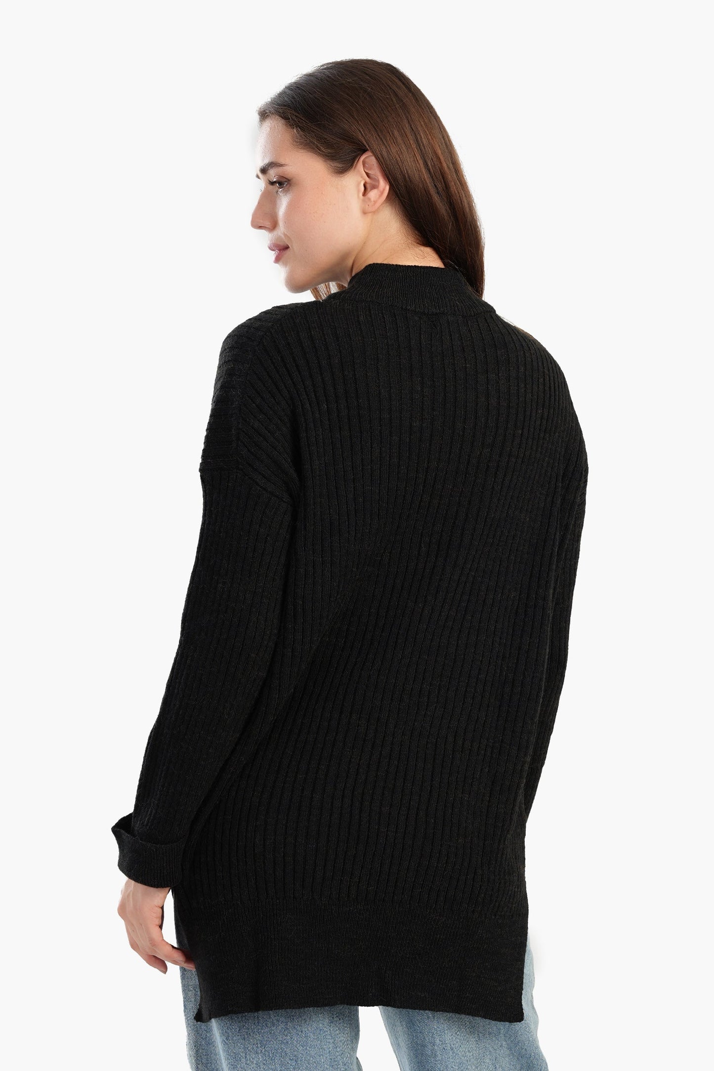 Relaxed Fit Ribbed Pullover