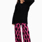 Argyle Pattern Wool Pants