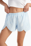 Light Blue Cotton Pyjama Short