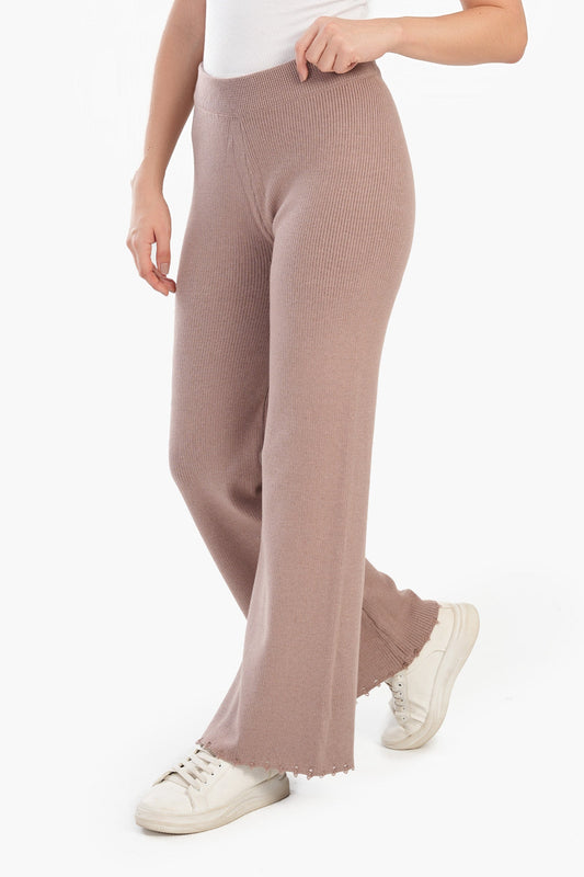 Coffee Wool Lounge Pants