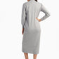 Carina Ribbed High-Neck Trico Dress