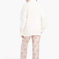 Off White Sherpa Pyjama Top