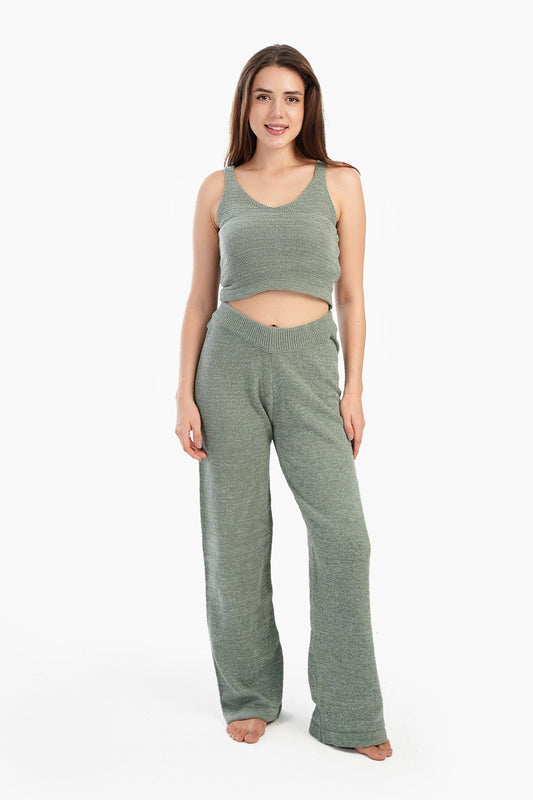 Trico Plunge Neck Pyjama Top