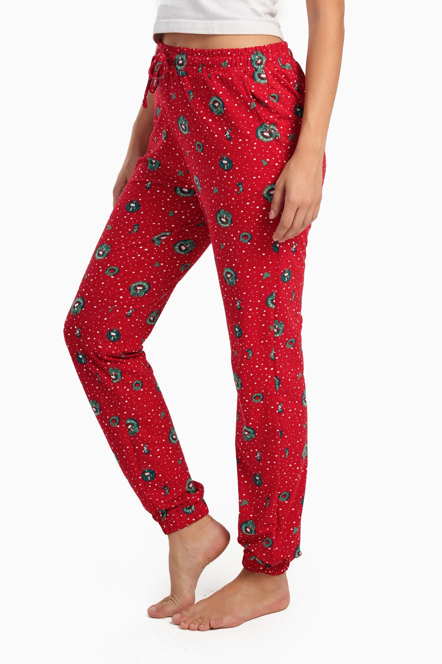 Carrot Leg Cut Pyjama Pants