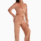 Carina Ribbed Cropped Pyjama Set