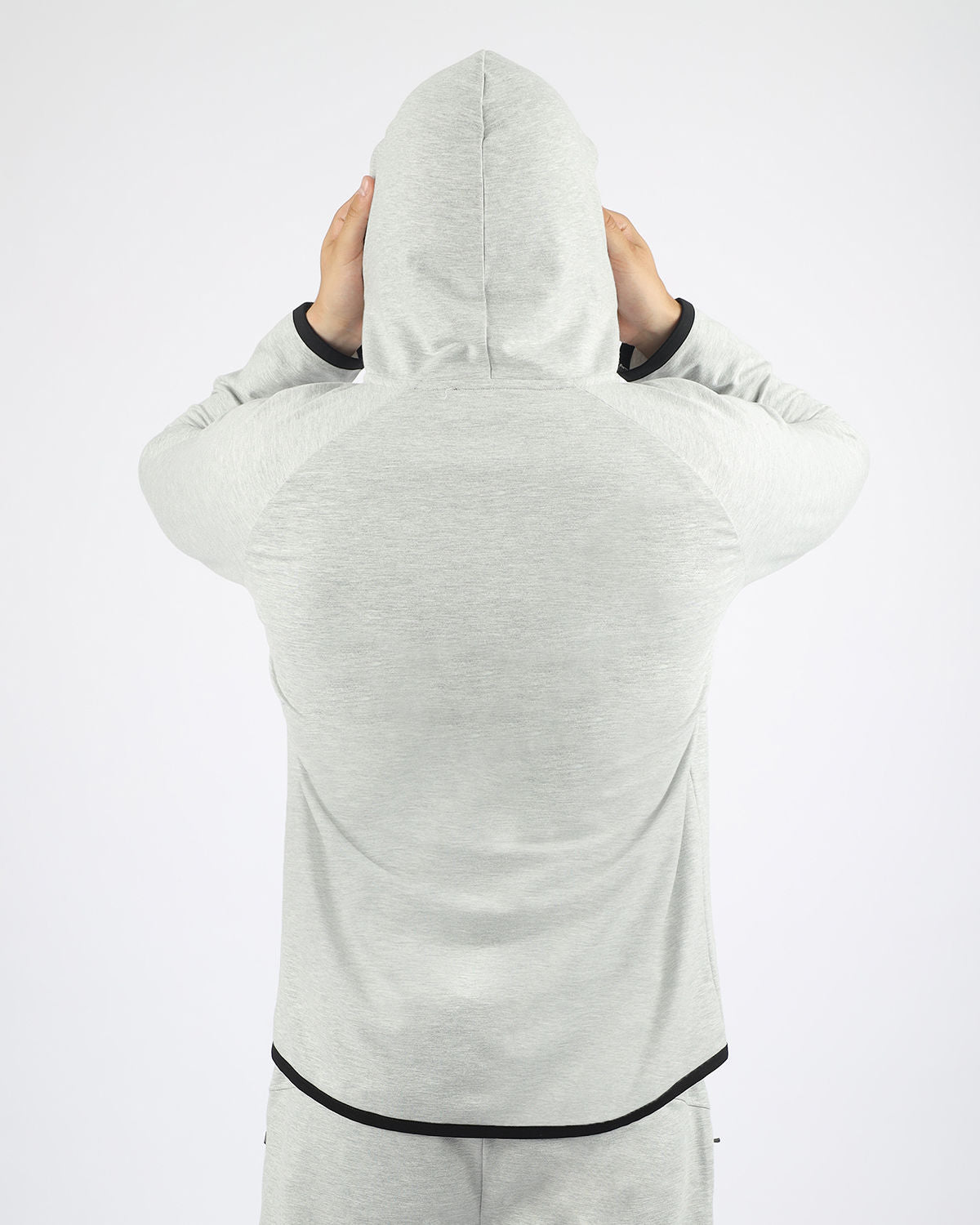 Gray Full Zip-up Hoodie