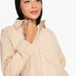 Carina Cotton Blend Button-Down Shirt