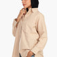 Carina Cotton Blend Button-Down Shirt