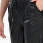 Leather Pants With Elastic Waist