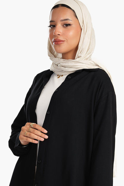 قميص فيسكوز غير متماثل