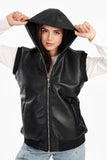 Leather Vest With Full Zipper