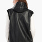 Leather Vest With Full Zipper