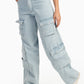 Carina Light Blue Cargo Jeans