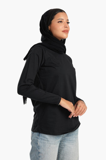 تي شيرت بأكمام طويلة للاستخدام اليومي