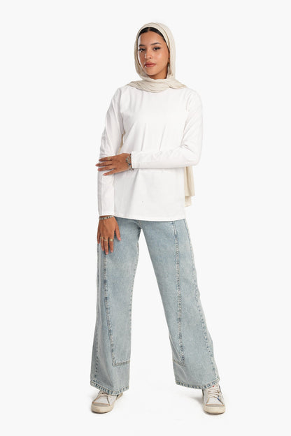 تي شيرت بأكمام طويلة للاستخدام اليومي