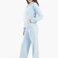 Light Blue Velvet Pyjama Set