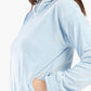 Light Blue Velvet Pyjama Set