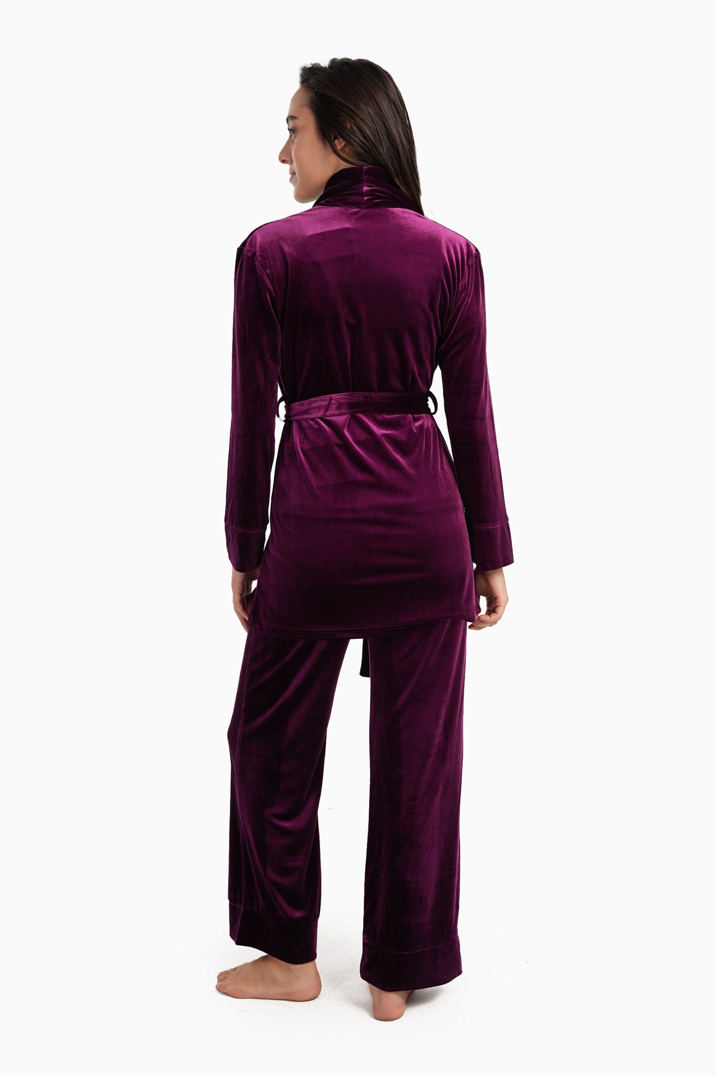 Carina 3 Pieces Velvet Pyjama Set