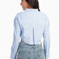 Carina Light Blue Cropped Shirt