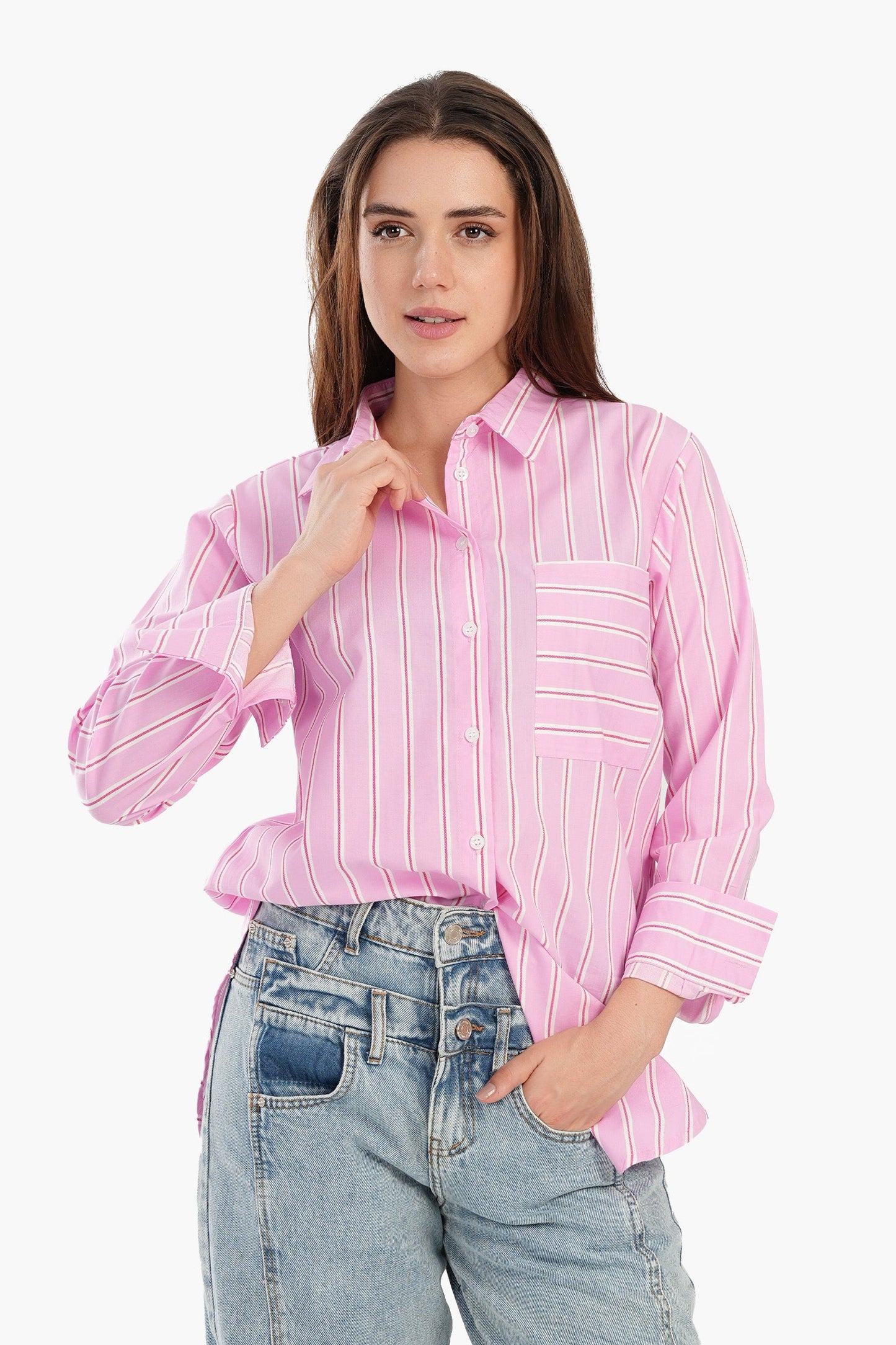 Timeless Striped Button-Down Shirt