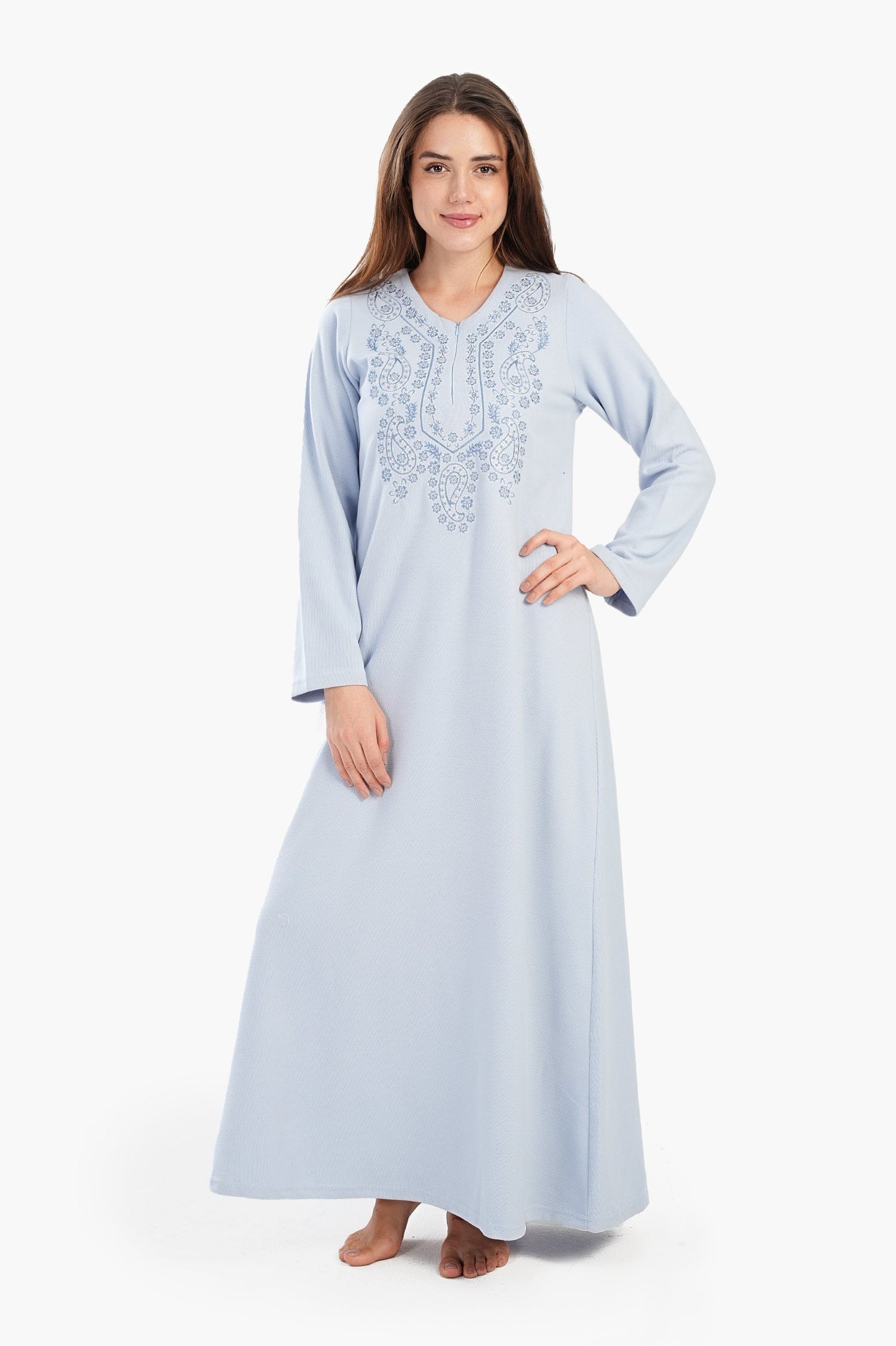 Light Blue Maxi Nightgown