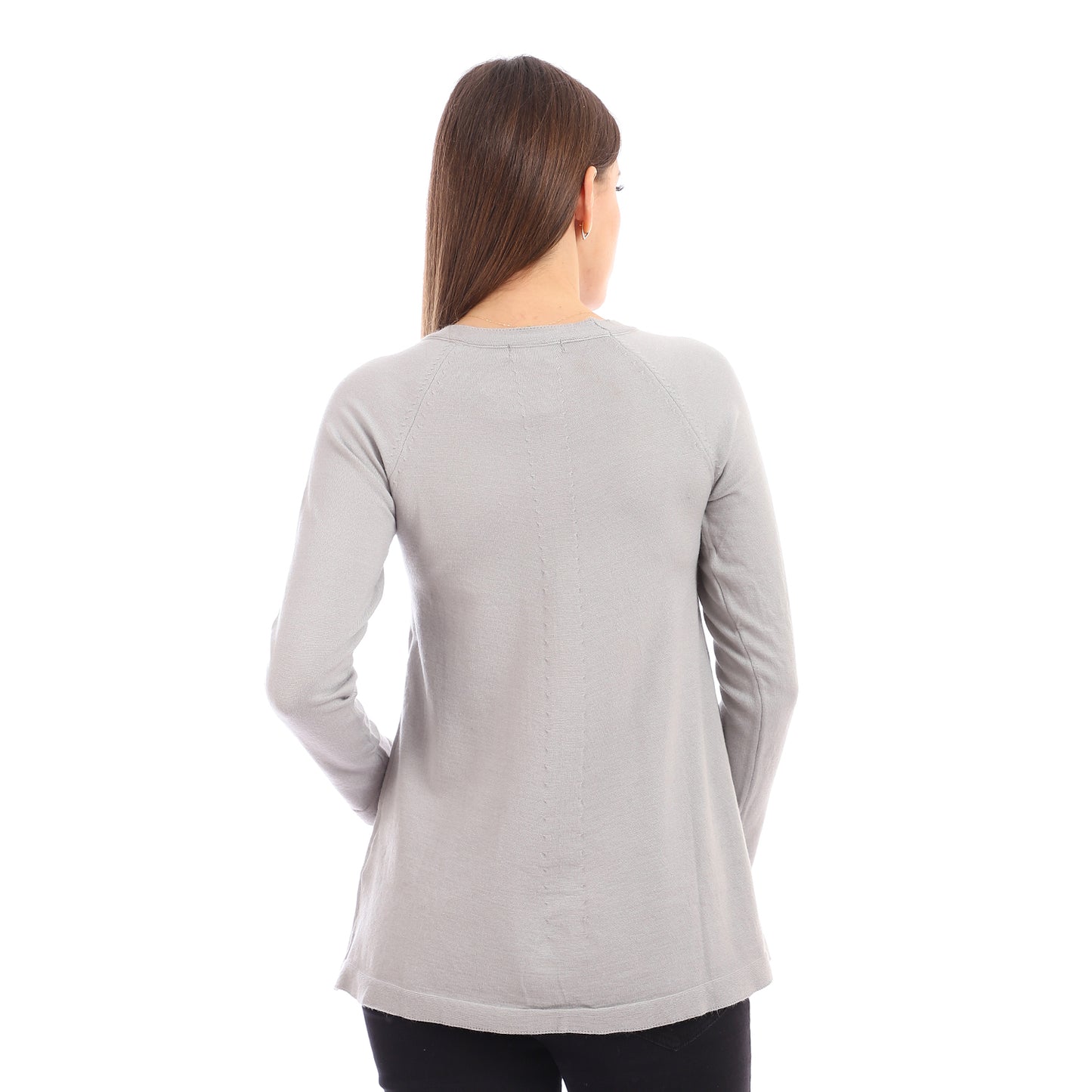 Silver Light Weight Pullover with Side Pockets