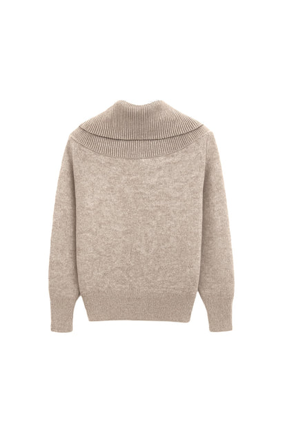 Off-Shoulder Ribbed Pullover