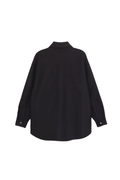 قميص خارجي من الصوف بأزرار