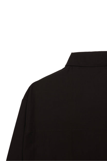 Cropped Button-Up Shirt