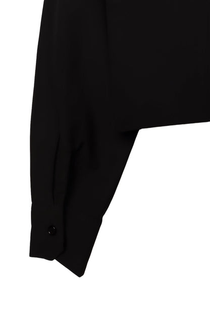 Cropped Button-Up Shirt
