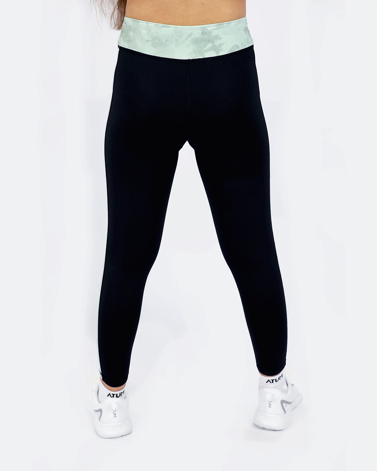 Black Marble Leggings for Teen Girls