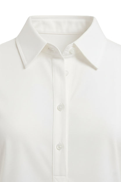 قميص بقصة عادية عالية ومنخفضة