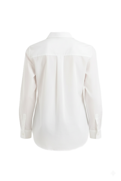 قميص بقصة عادية عالية ومنخفضة