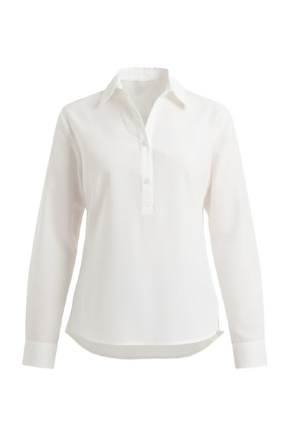 قميص بقصة عادية عالية ومنخفضة