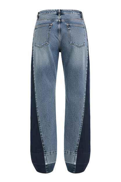 جينز بلوحة متباينة