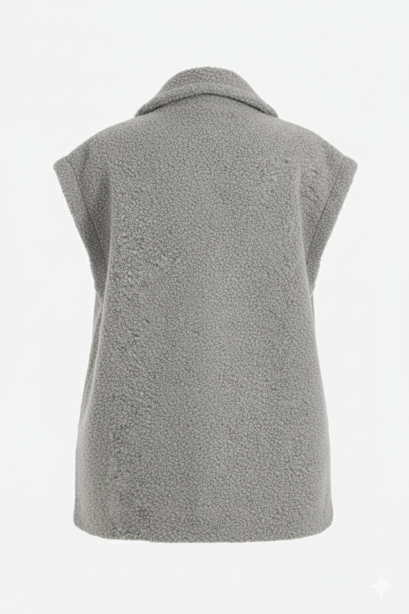 سترة مزدوجة الصدر مريحة