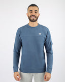 Steel Blue Long-Sleeve T-Shirt