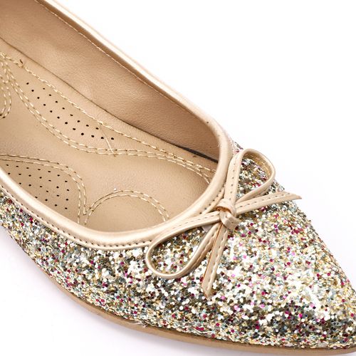 Gold Glitter Shiny Ballerina