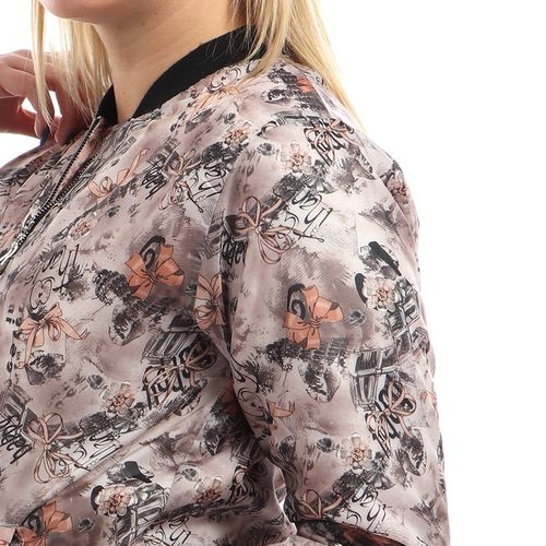 Casual Butterfly Printed Jacket