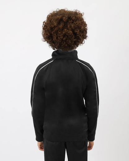 Black Essential Tracksuit for Teen Boys