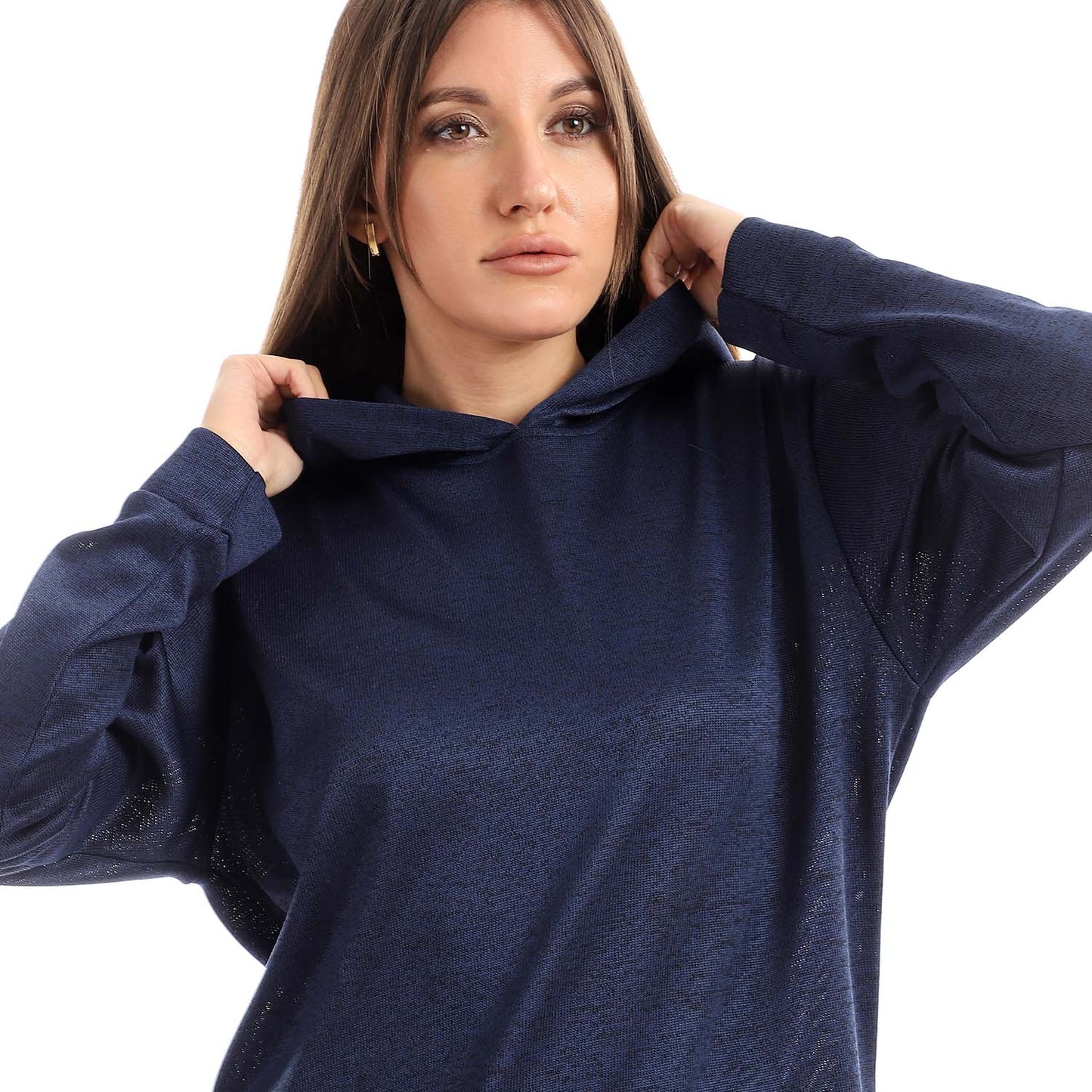 Kangaroo Pocket Long Hoodie - هودي طويل بجيوب متصلة