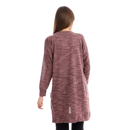 High Low Knitted Blouse - بلوزة محبوكة طويلة من الخلف