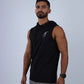 Black Sleeveless Breathable Hoodie